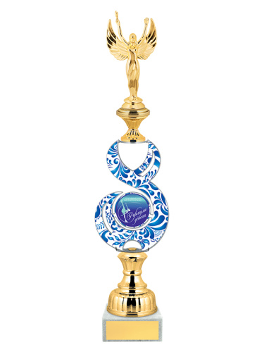 Приз наградной в стиле хохломской росписи - PS1982